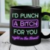 Mess With You, Deal With Me - Bestie Personalized Custom Black Mug - Gift For Best Friends, BFF, Sisters Mess With You, Deal With Me - Bestie Personalized Custom Black Mug - Gift For Best Friends, BFF, Sisters