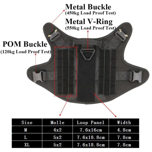 Metal Buckle Tactical Dog Harness Metal Buckle Tactical Dog Harness