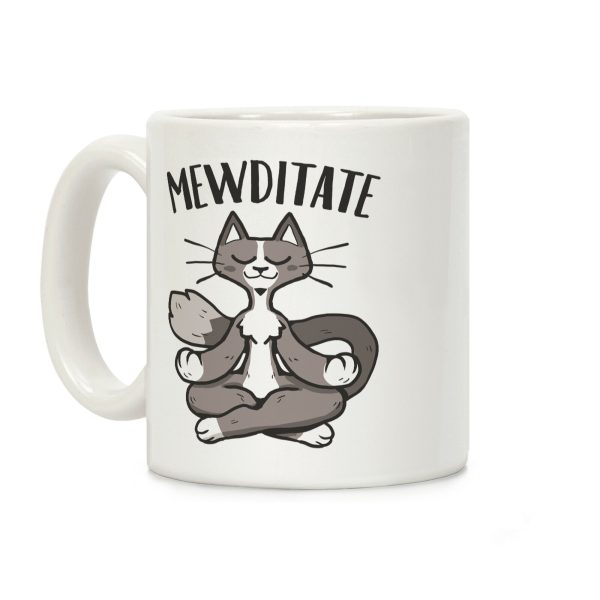 Mewditate Coffee Mug Mewditate Coffee Mug