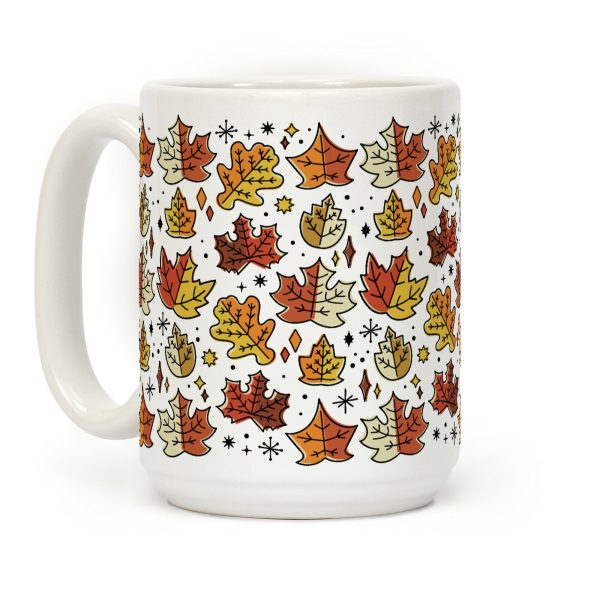 Mid Century Modern Fall Leaves Coffee Mug Mid Century Modern Fall Leaves Coffee Mug