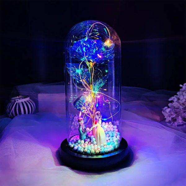Milky Way Glass Dome Rose – Romantic Gift for Her Milky Way Glass Dome Rose – Romantic Gift for Her