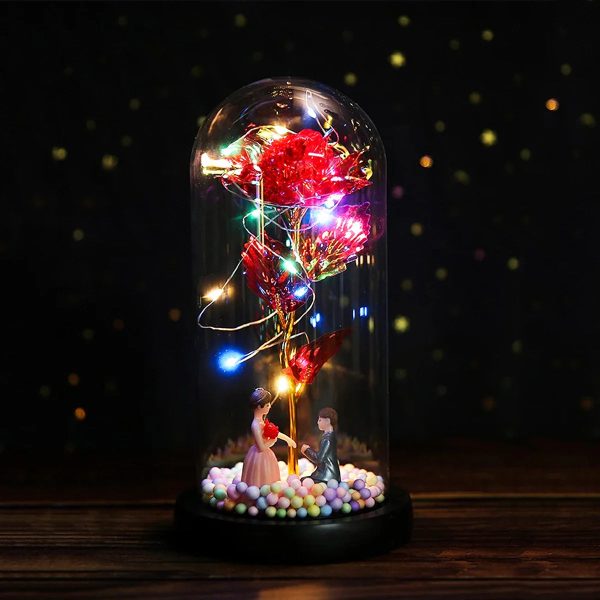 Milky Way Glass Dome Rose – Romantic Gift for Her Milky Way Glass Dome Rose – Romantic Gift for Her