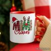 Mimi Claus Retro Christmas Personalized Mug, Matching Family Holiday Gift with Custom Name