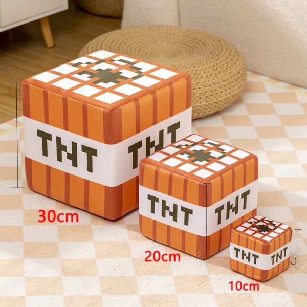 Minecraft TNT Plush Doll - Fun Stuffed Toy for Fans & Collectors