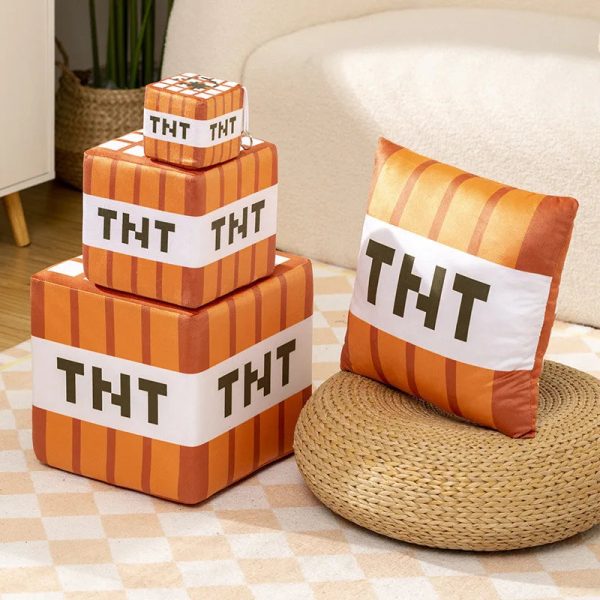 Minecraft TNT Plush Doll - Fun Stuffed Toy for Fans & Collectors