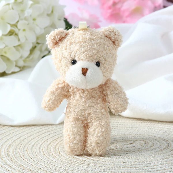 Mini Blush Teddy Plush Keychain Doll Mini Blush Teddy Plush Keychain Doll