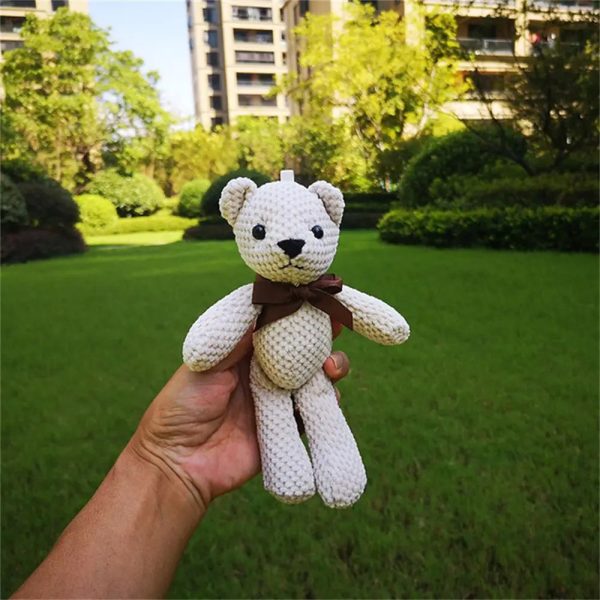 Mini Dressed Bear Plush Keychain Soft Stuffed Doll Mini Dressed Bear Plush Keychain Soft Stuffed Doll