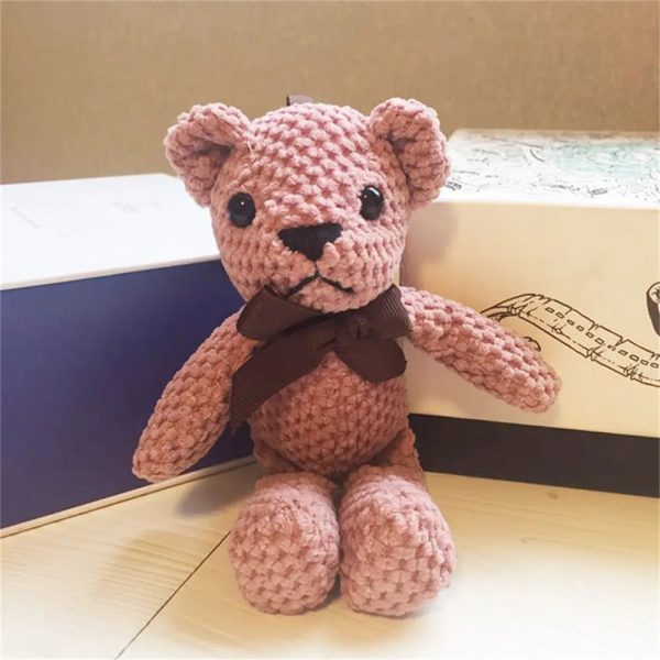 Mini Dressed Bear Plush Keychain Soft Stuffed Doll Mini Dressed Bear Plush Keychain Soft Stuffed Doll