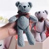 Mini Dressed Bear Plush Keychain Soft Stuffed Doll Mini Dressed Bear Plush Keychain Soft Stuffed Doll