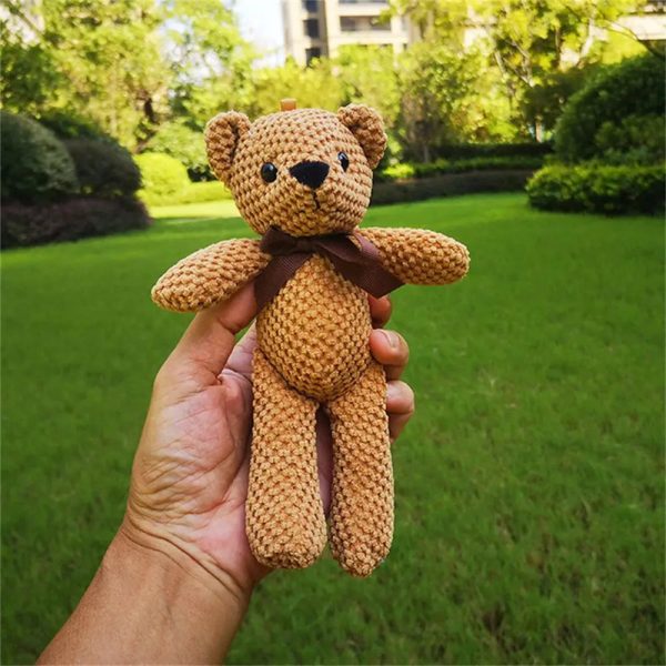 Mini Dressed Bear Plush Keychain Soft Stuffed Doll Mini Dressed Bear Plush Keychain Soft Stuffed Doll