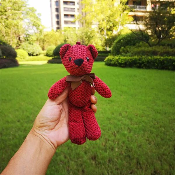 Mini Dressed Bear Plush Keychain Soft Stuffed Doll Mini Dressed Bear Plush Keychain Soft Stuffed Doll