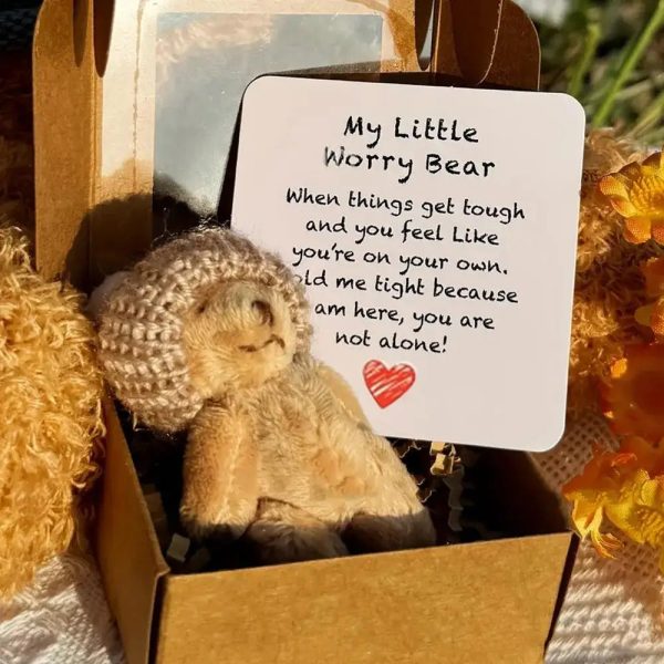 Mini Plush Teddy Bear Gift Box with Inspirational Card Mini Plush Teddy Bear Gift Box with Inspirational Card