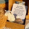 Mini Plush Teddy Bear Gift Box with Inspirational Card Mini Plush Teddy Bear Gift Box with Inspirational Card