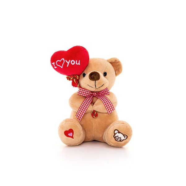 Mini Teddy Bear Plush Holding Heart 18cm Mini Teddy Bear Plush Holding Heart 18cm