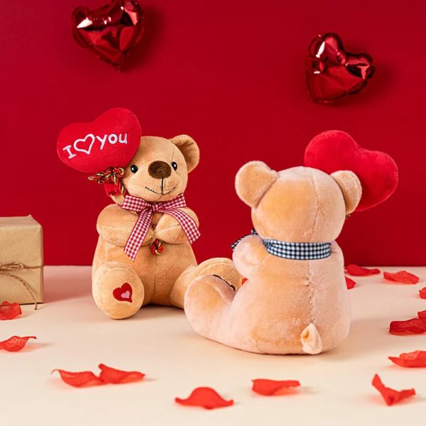 Mini Teddy Bear Plush Holding Heart 18cm Mini Teddy Bear Plush Holding Heart 18cm