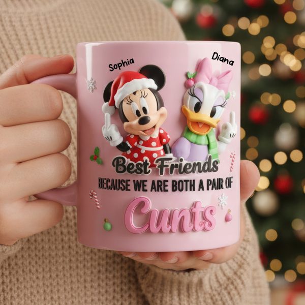 MkMo Magic Mouse And Funny Friends - Personalized Accent Mug - Christmas Gift For Besties NA94