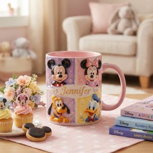MkMo Magic Mouse Friends Together - Personalized Accent Mug - Gift For Movie Fans NL122