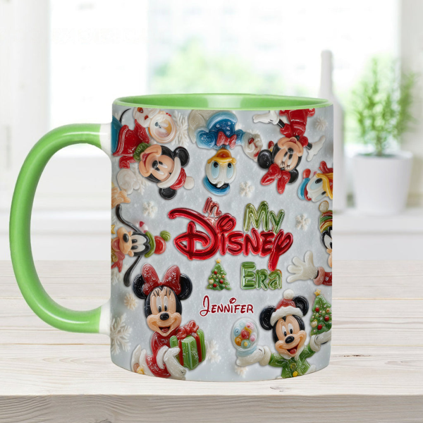 MkMo Magic Mouse We Wish You A Merry Christmas - Personalized Accent Mug - Christmas Gift NA94