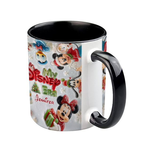MkMo Magic Mouse We Wish You A Merry Christmas - Personalized Accent Mug - Christmas Gift NA94