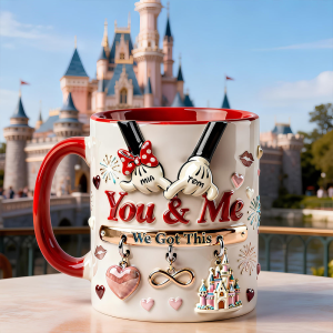 MkMo Magic Mouse You And Me We Got This - Personalized Accent Mug - Gift For Couples, Movie Fans NL122