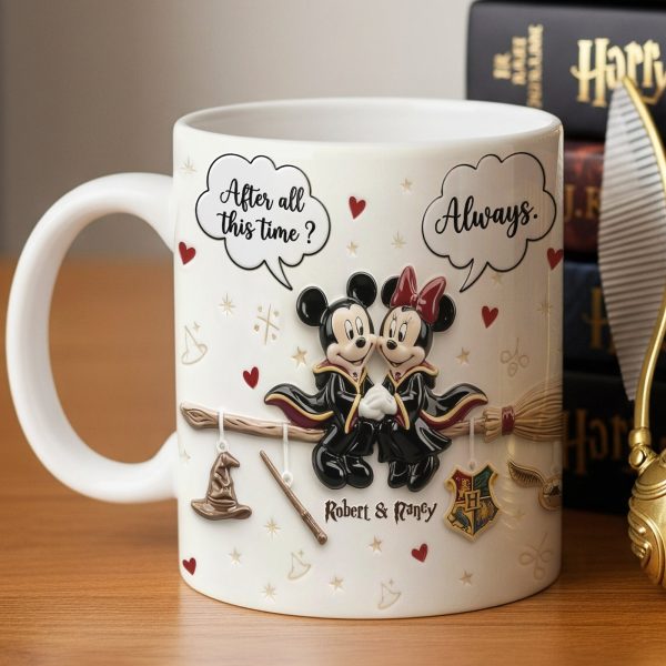 MkMo x Hapo Magic Mouse After All This Time Always - Personalized Edge-To-Edge Mug - Gift For Couples, Movie Fans NL122