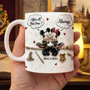 MkMo x Hapo Magic Mouse After All This Time Always - Personalized Edge-To-Edge Mug - Gift For Couples, Movie Fans NL122