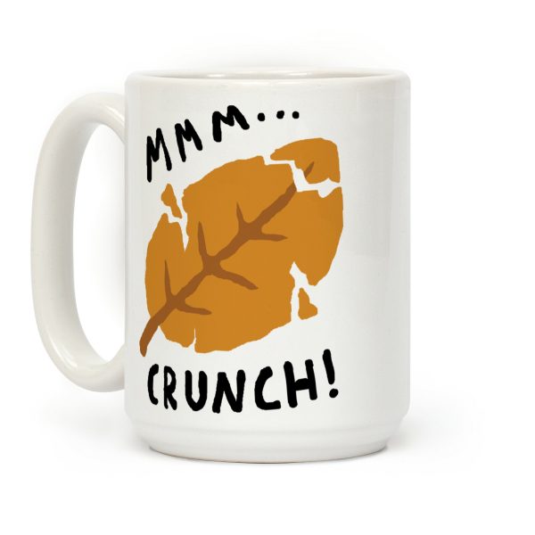 Mmm Crunch Fall Leaf Coffee Mug Mmm Crunch Fall Leaf Coffee Mug