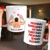 Moanday Tongueday Wetday Personalized Mug, Gift For Couple Moanday Tongueday Wetday Personalized Mug, Gift For Couple