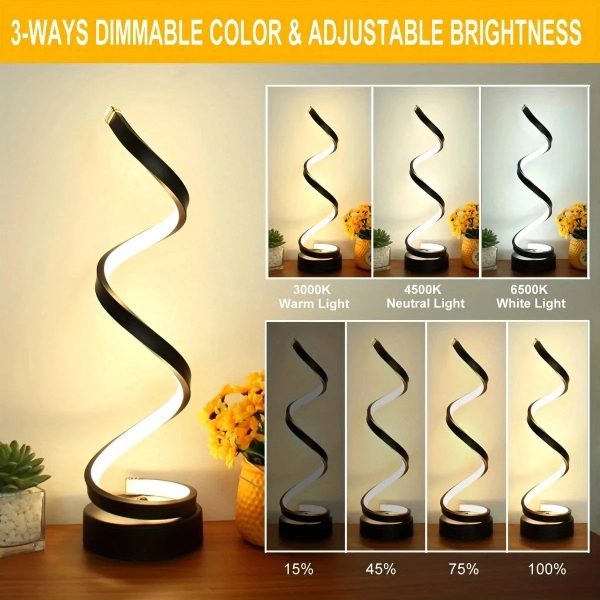 Modern Spiral Dimmable Table Lamp Modern Spiral Dimmable Table Lamp