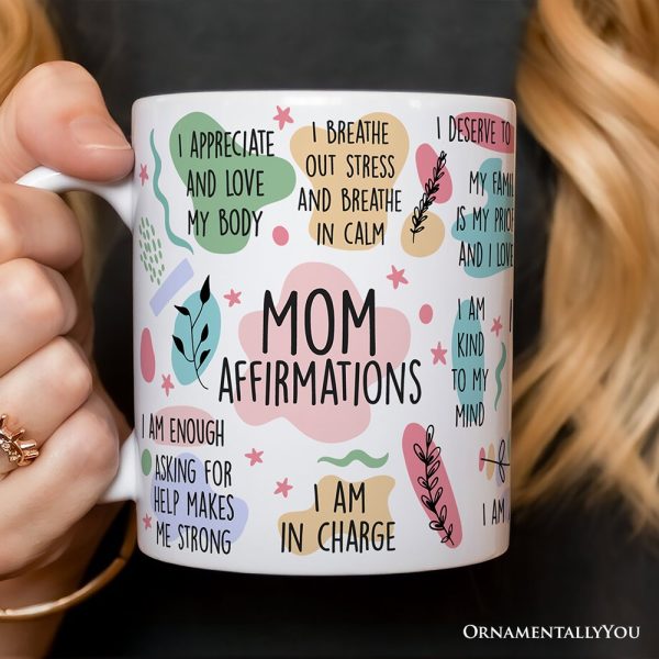 Mom Affirmations Personalized Mug, Mother Gift With Custom Name Mom Affirmations Personalized Mug, Mother Gift With Custom Name