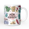 Mom Affirmations Personalized Mug, Mother Gift With Custom Name Mom Affirmations Personalized Mug, Mother Gift With Custom Name