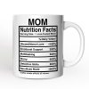 Mom Nutrition Facts Personalized Mug, Birthday Gift with Custom Name Mom Nutrition Facts Personalized Mug, Birthday Gift with Custom Name