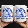 Mom Of A Spoiled Rotten Dog with Floral Pattern - Personalized Custom Coffee Mug - DOG058_MG