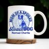 Mom Of A Spoiled Rotten Dog with Floral Pattern - Personalized Custom Coffee Mug - DOG058_MG