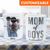Mom Of Boys Outnumbered - Personalized Mug Mom Of Boys Outnumbered - Personalized Mug