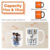 Mom Of Boys Outnumbered - Personalized Mug Mom Of Boys Outnumbered - Personalized Mug