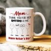 Mom, Thank You For Not Spitting, Gift For Mom, Personalized Mug, Sperm Mug, Mother's Day Gift Mom, Thank You For Not Spitting, Gift For Mom, Personalized Mug, Sperm Mug, Mother's Day Gift