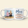 Mom, Thank You For Raising Me, Gift For Mom, Personalized Mug, Mom And Daughter Sitting Mug, Mother's Day Gift Mom, Thank You For Raising Me, Gift For Mom, Personalized Mug, Mom And Daughter Sitting Mug, Mother's Day Gift