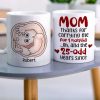 Mom Thanks For Carrying Me For 9 Months, Personalized Coffee Mug, Thanks You Mom Coffee Mug, Mother's Day, Birthday Gift For Mom