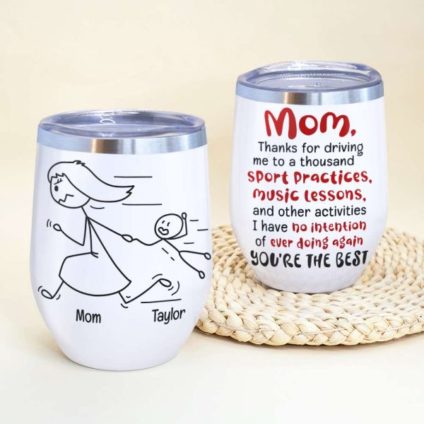 Mom You're The Best, Personalized Coffee Mug, Running With Mom Coffee Mug, Mother's Day Gift, Birthday Gift For Mom