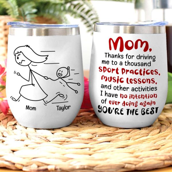 Mom You're The Best, Personalized Coffee Mug, Running With Mom Coffee Mug, Mother's Day Gift, Birthday Gift For Mom