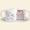 Mom You're The Best, Personalized Coffee Mug, Running With Mom Coffee Mug, Mother's Day Gift, Birthday Gift For Mom