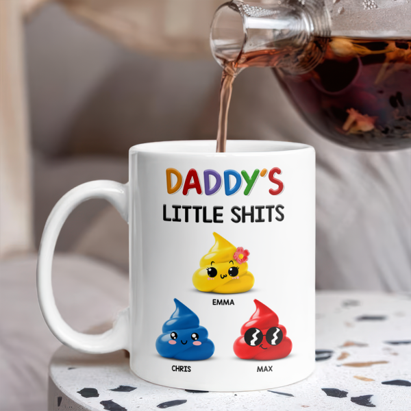 Mommy's Little Sh*ts Personalized White Mug Funny Gift For Family CH07 895286 Mommy's Little Sh*ts Personalized White Mug Funny Gift For Family CH07 895286