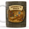 Mommy's Space, Yarn, Chair, Thread Rack, Sewing Table - Personalized Custom Coffee Mug - FAM334_MG Mommy's Space, Yarn, Chair, Thread Rack, Sewing Table - Personalized Custom Coffee Mug - FAM334_MG
