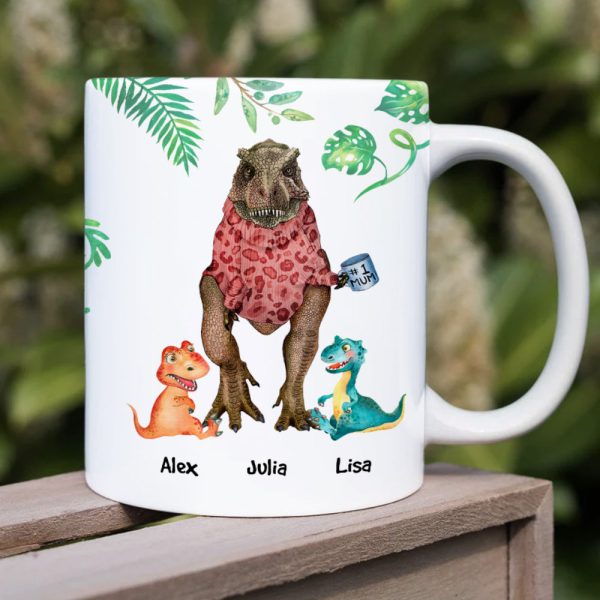 Mommysaurus, Gift For Mom, Personalized Mug, Dinosaur Mom And Kid Mug, Mother's Day Gift Mommysaurus, Gift For Mom, Personalized Mug, Dinosaur Mom And Kid Mug, Mother's Day Gift