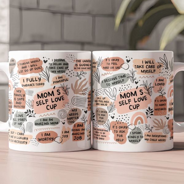 Mom's Self Love Cup - Personalized Mug Mom's Self Love Cup - Personalized Mug