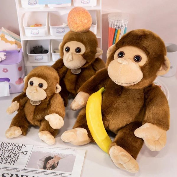 Monkey Doll Soft Plush Toy for Wild Animals Monkey Doll Soft Plush Toy for Wild Animals