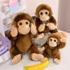 Monkey Doll Soft Plush Toy for Wild Animals Monkey Doll Soft Plush Toy for Wild Animals