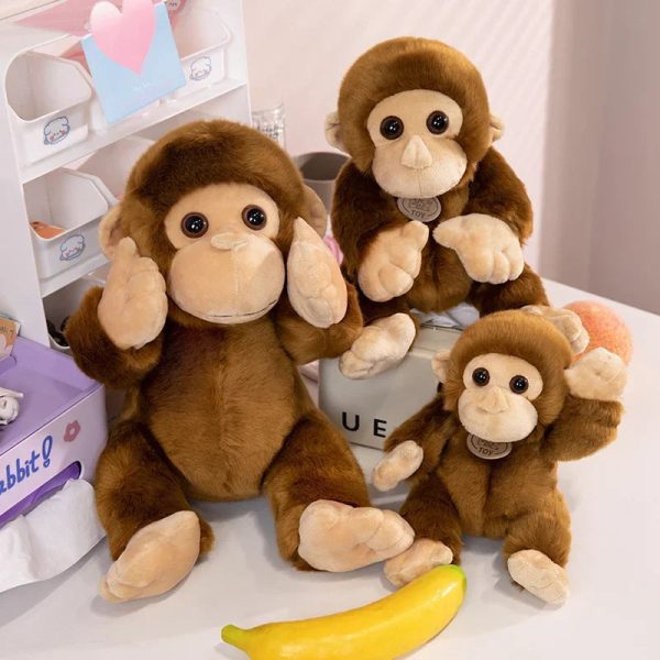 Monkey Doll Soft Plush Toy for Wild Animals Monkey Doll Soft Plush Toy for Wild Animals
