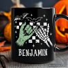 Monster Skeleton Pinky Promise Personalized Mug, Funny Spooky Halloween Mug Monster Skeleton Pinky Promise Personalized Mug, Funny Spooky Halloween Mug